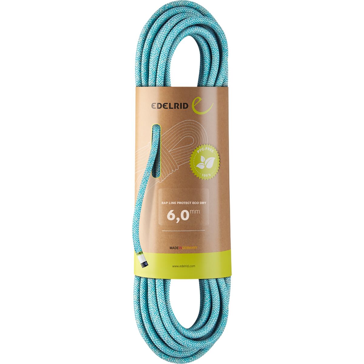 Image of Edelrid Rap Line Protect Pro Dry Cord - 6mm Icemint, 40m