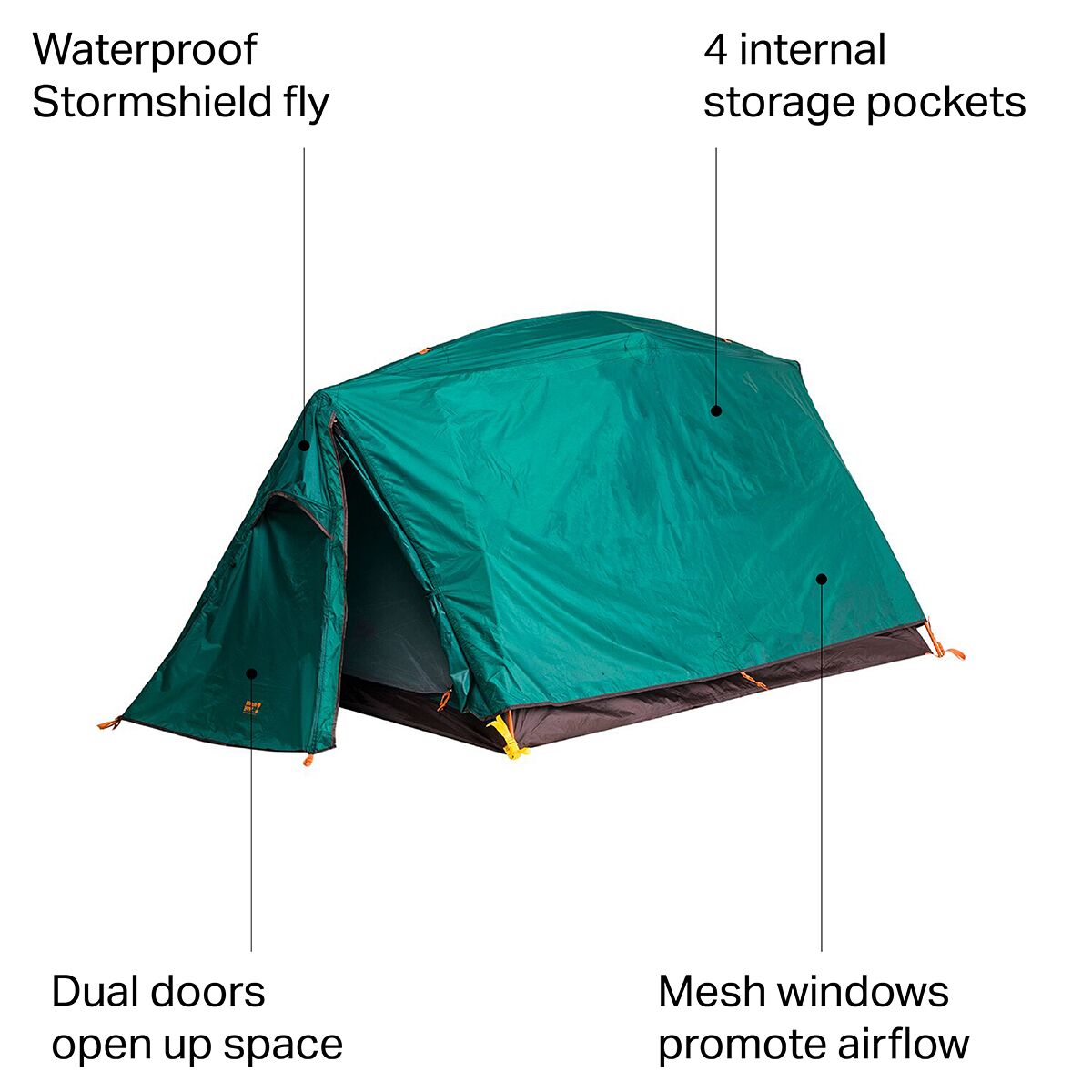Eureka! Timberline SQ 2XT Tent: 2-Person 3-Season - Hike & Camp