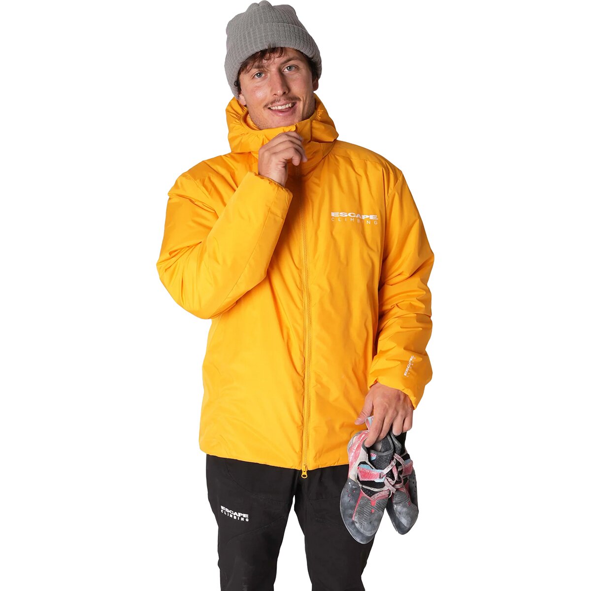 Image of Escape Climbing IronRange 140 Belay Parka - Men's Tangerine, S