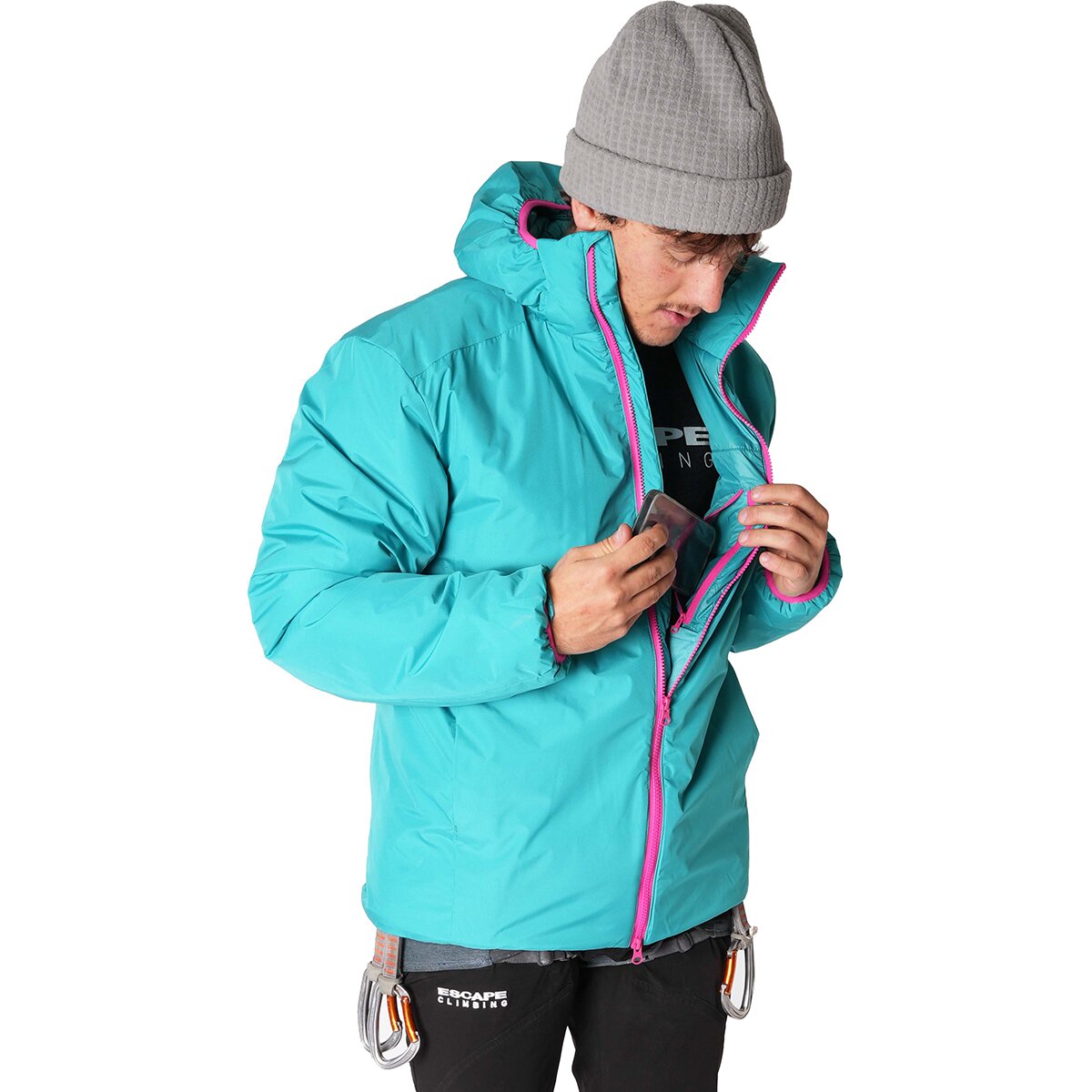 Image of Escape Climbing IronRange 140 Belay Parka - Men's Teal, L