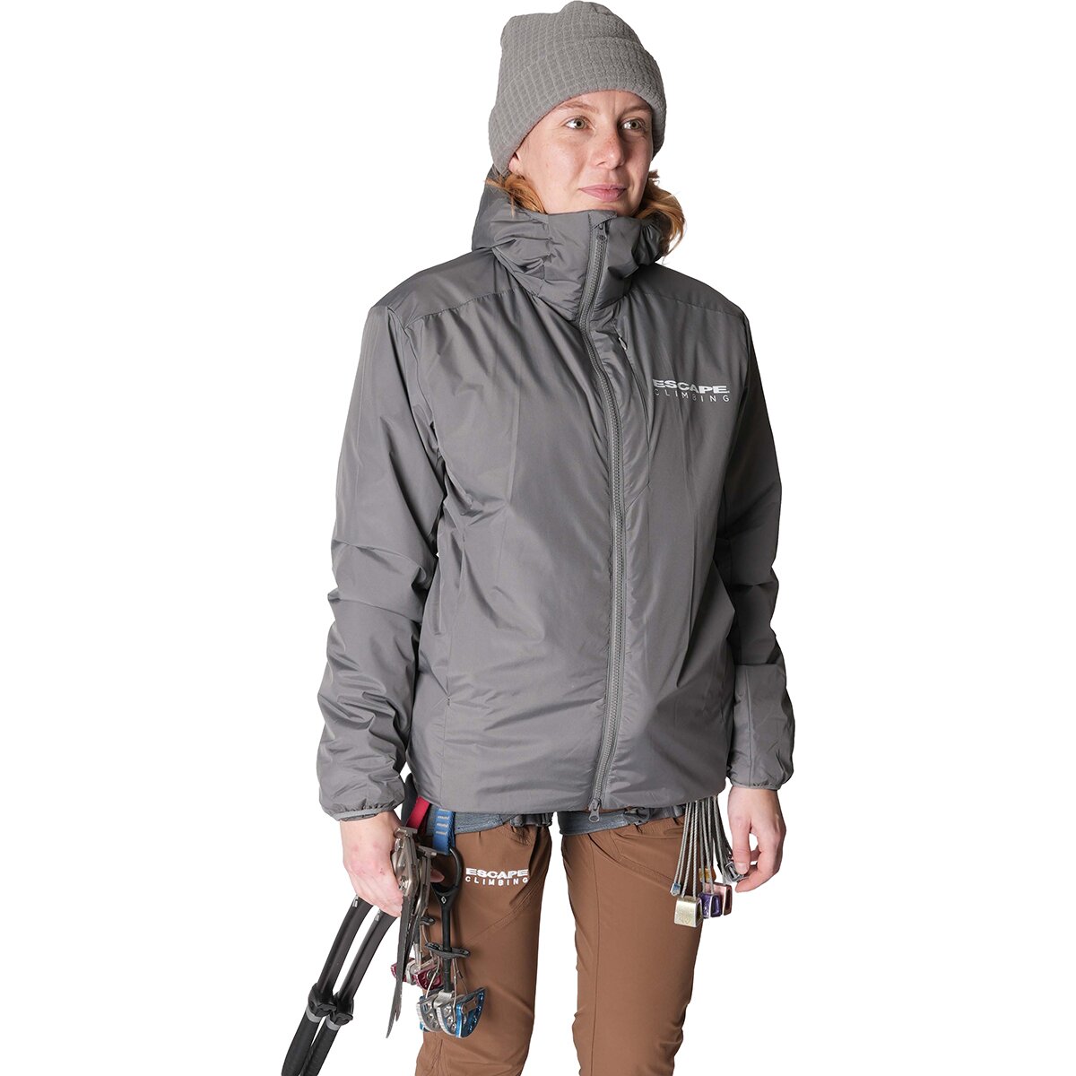 Image of Escape Climbing IronRange 80 Belay Jacket - Women's Basalt Gray, L