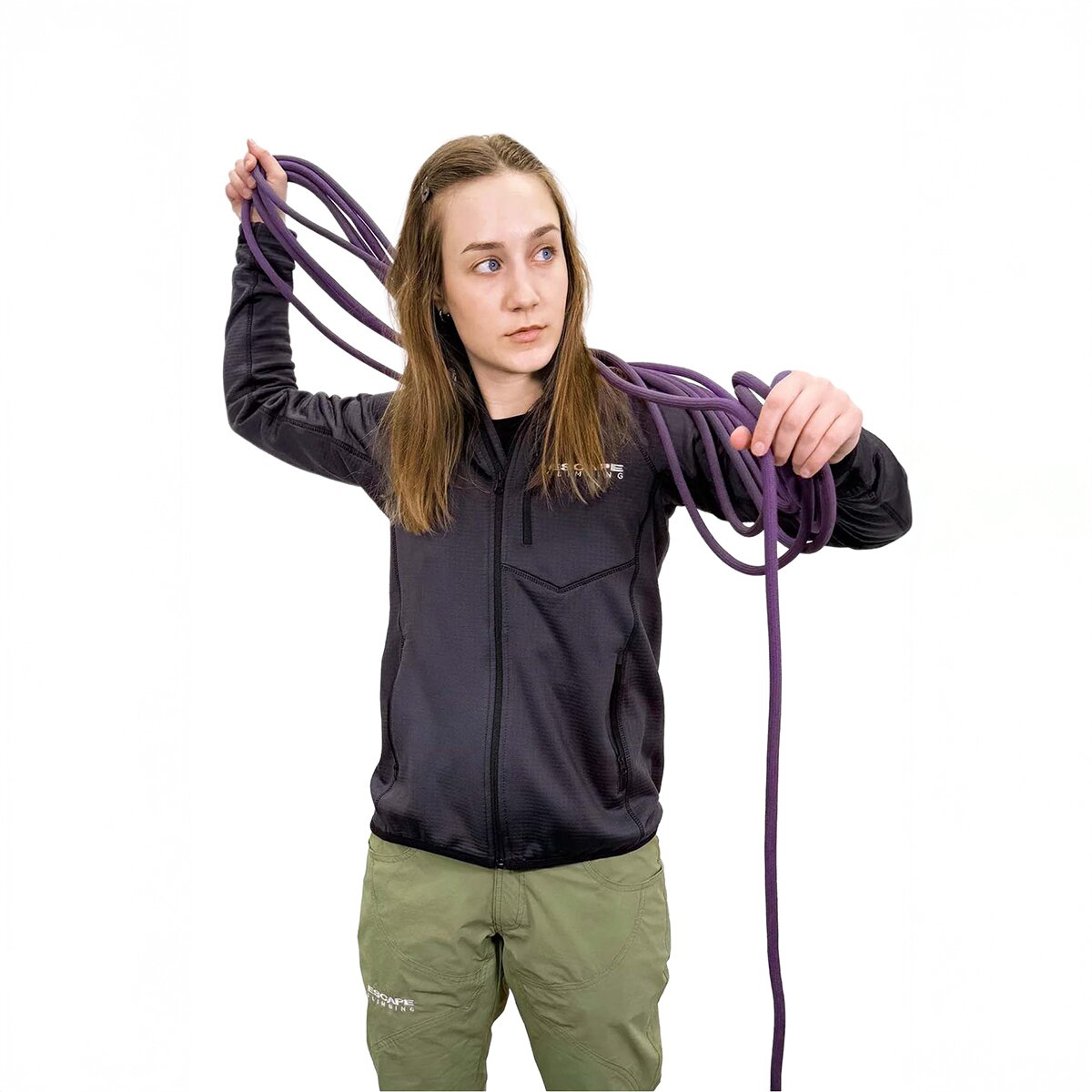 Image of Escape Climbing RockRider Hoodie - Women's Nine Iron Gray, M