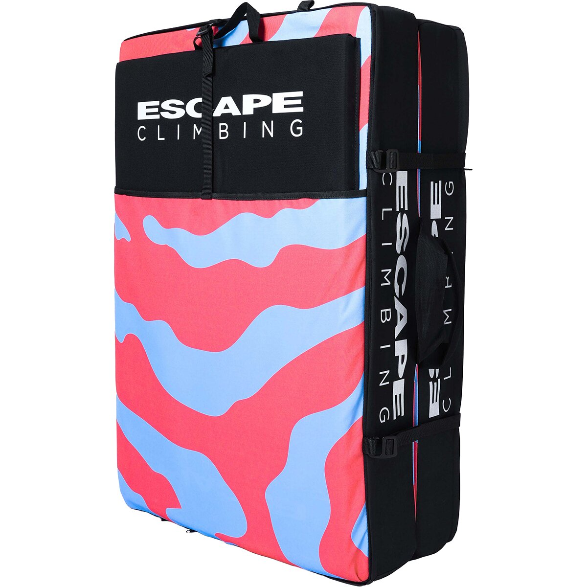 Image of Escape Climbing Zebra Zone Plus Crash Pad Zebra Orange & Blue, One Size