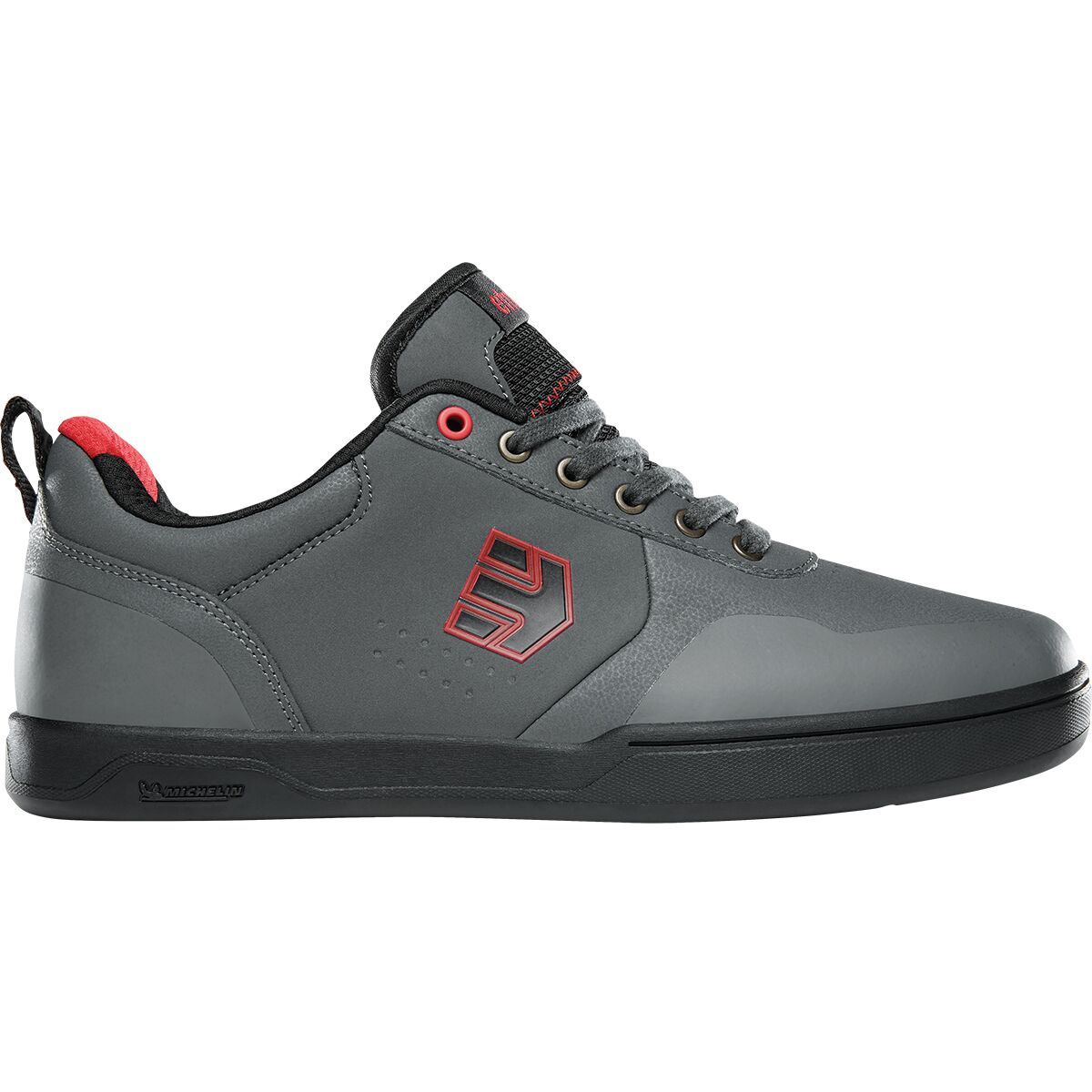 Image of Etnies Culvert Cycling Shoe - Men's Dark Grey/Black/ Red, 8.0