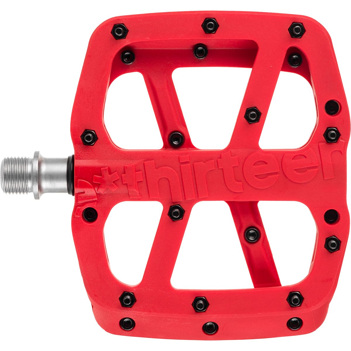 Image of e*thirteen components Base Flat Pedals Red, Set