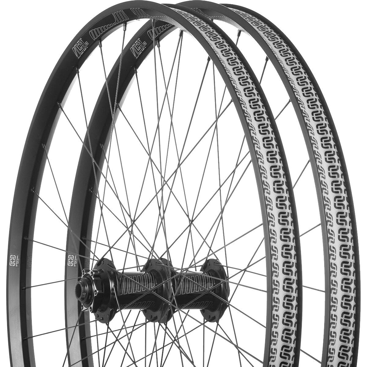 Image of e*thirteen components LG1 EN 29in Boost Wheelset Black, 15x110/12x148, XD