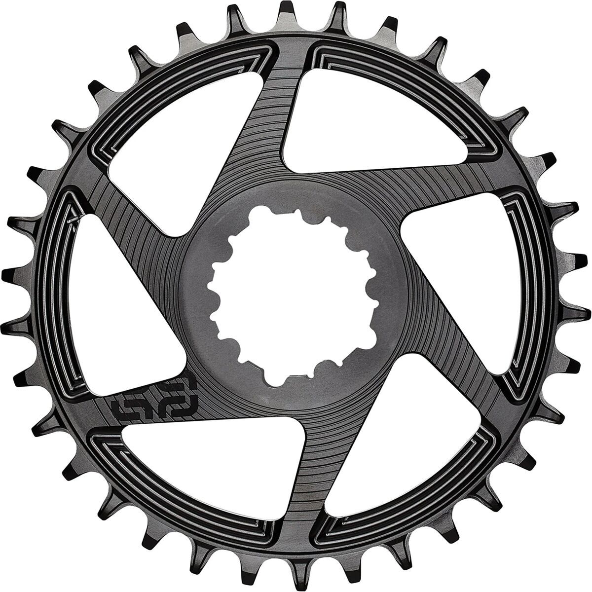 Image of e*thirteen components Helix Race 3-Bolt Direct Mount Chainring Black, 3mm Offset, 32t