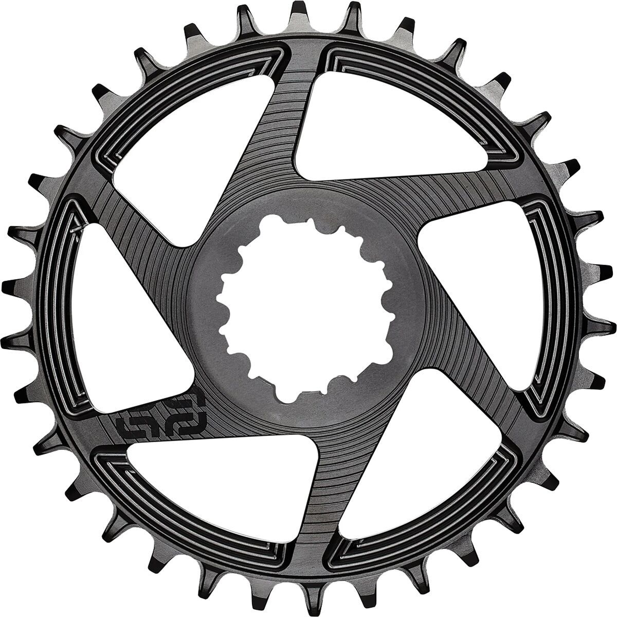 Image of e*thirteen components Helix Race Direct-Mount Chainring Black, 52/55mm Flip Flop, 32t