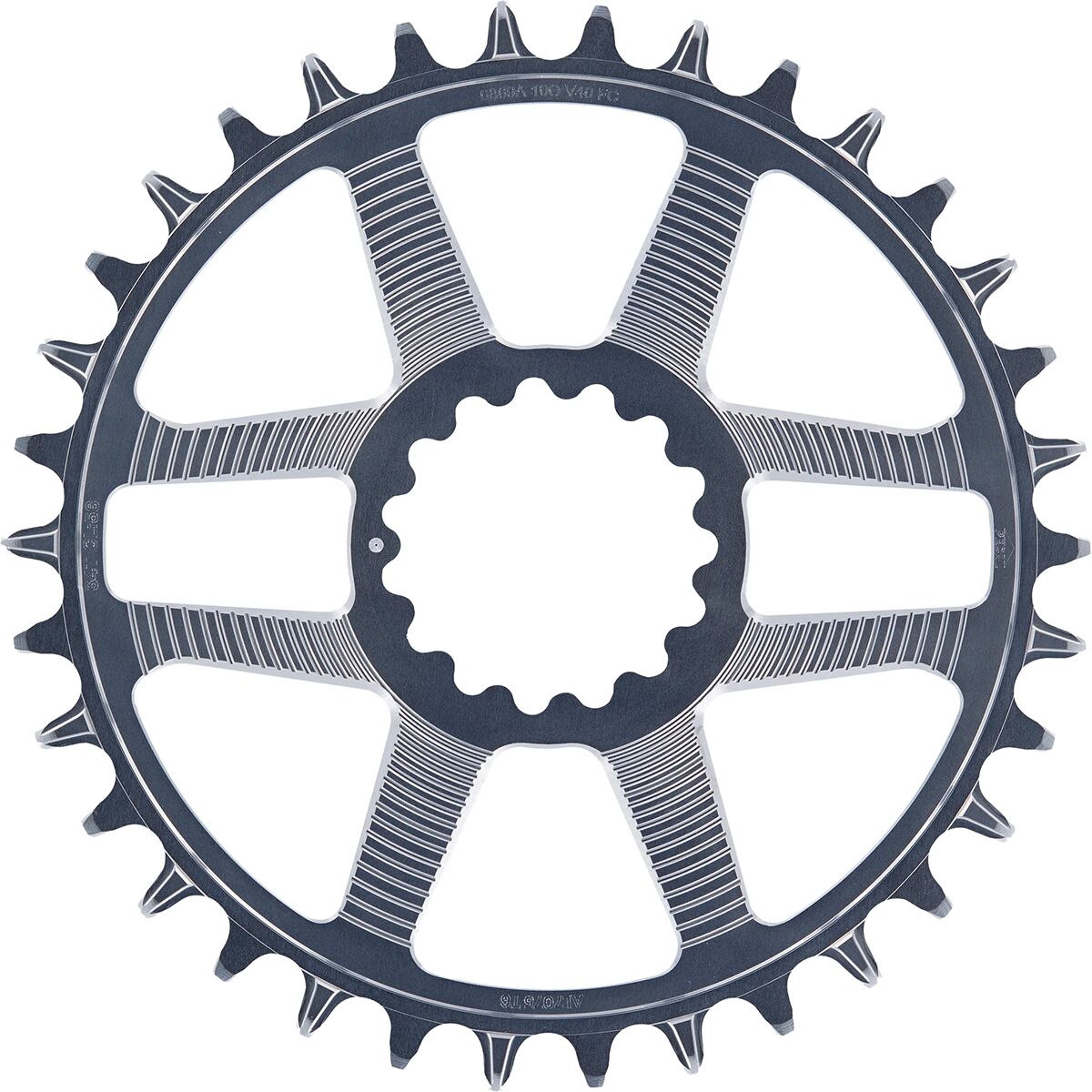 e*thirteen components e*thirteen components Helix Race Direct-Mount Chainring Grey, 52/55mm Flip Flop, 32t