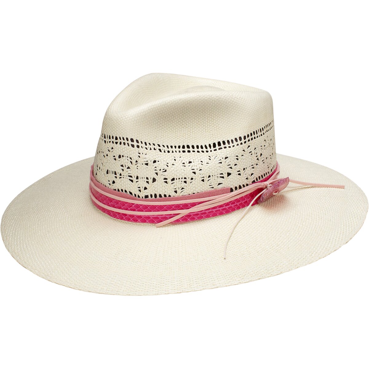 Image of Stetson Sedona Hat Natural/Pink Band, L