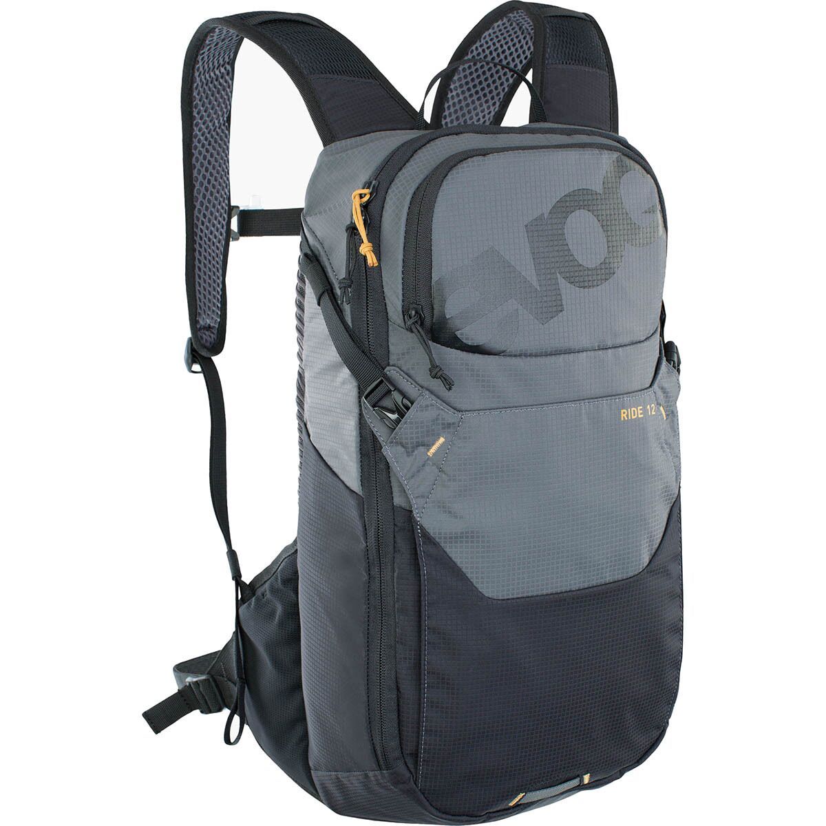 Image of Evoc Ride 12L Backpack + 2L Bladder Carbon/Grey, One Size