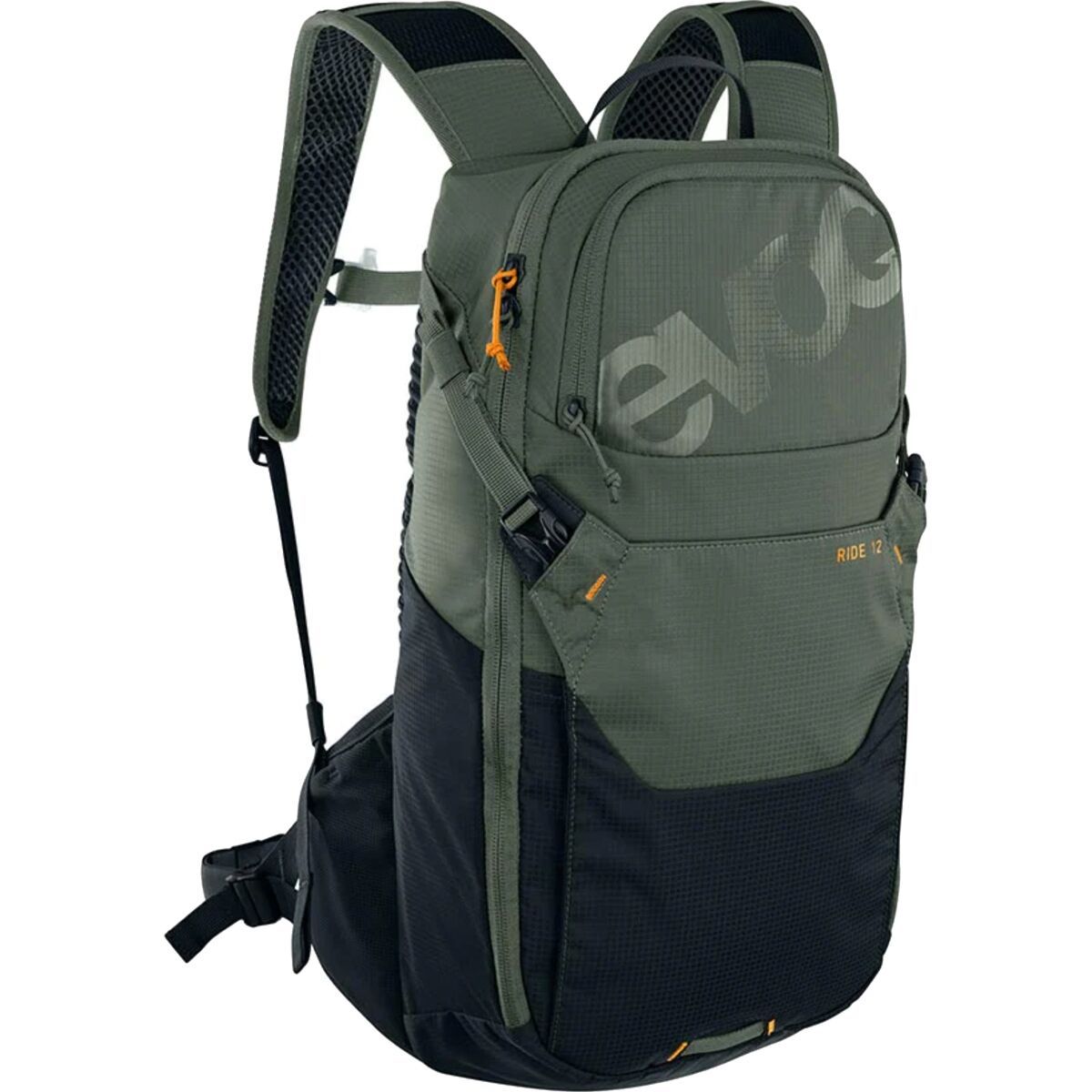 Image of Evoc Ride 12L Backpack + 2L Bladder Dark Olive/Black, One Size