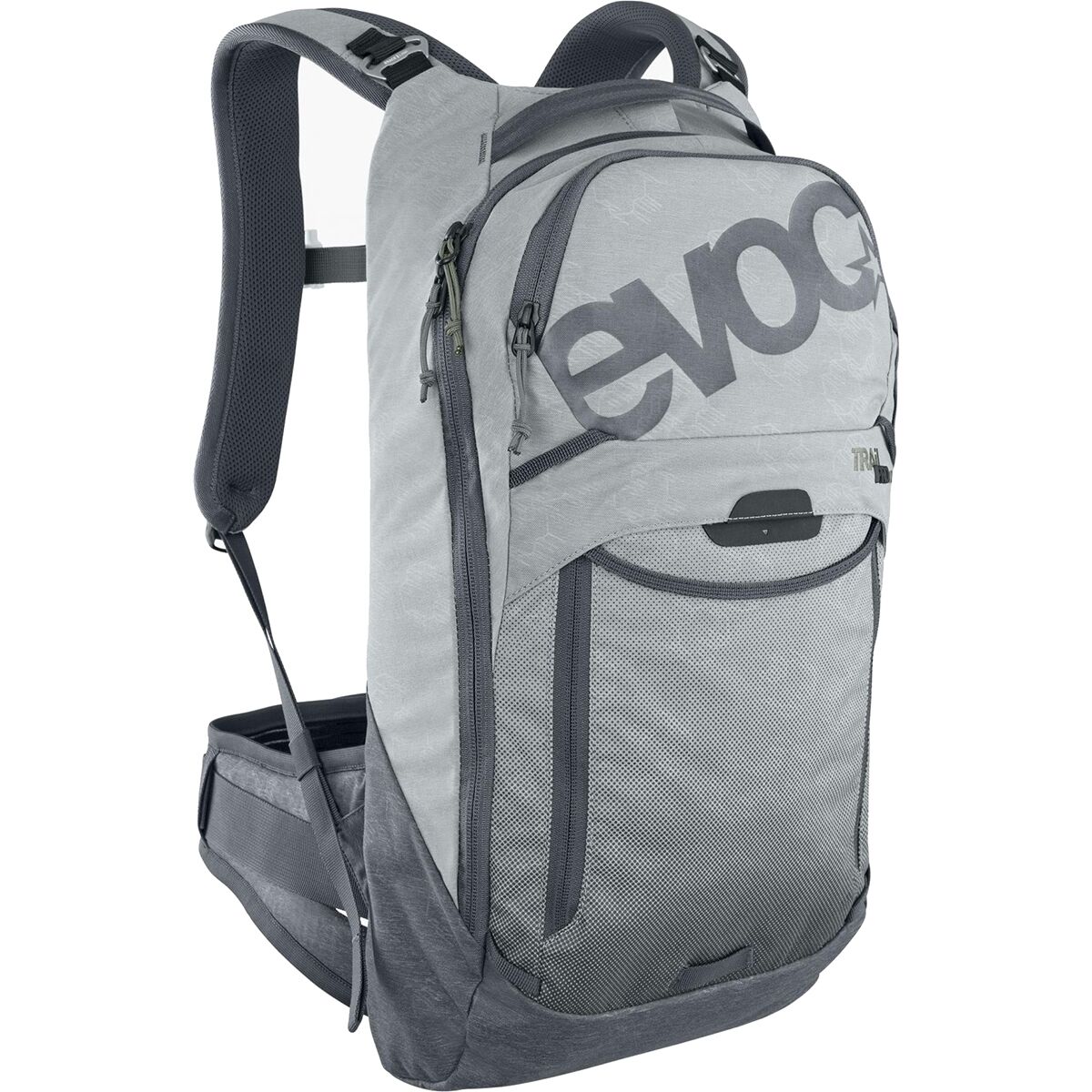 Image of Evoc Trail Pro 10L Protector Backpack Stone/Carbon Grey, S/M