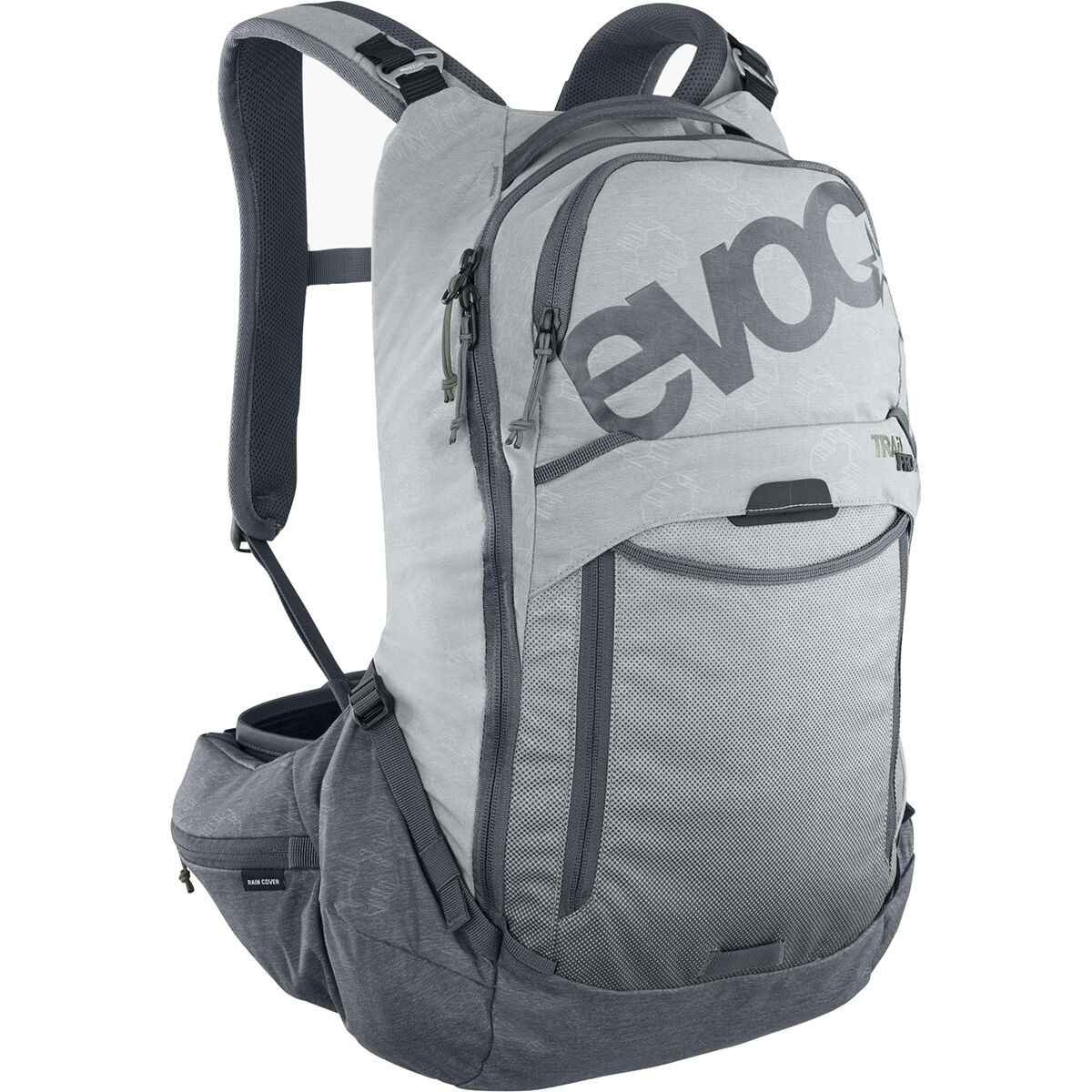 Image of Evoc Trail Pro 16L Protector Backpack Stone/Carbon Grey, S/M