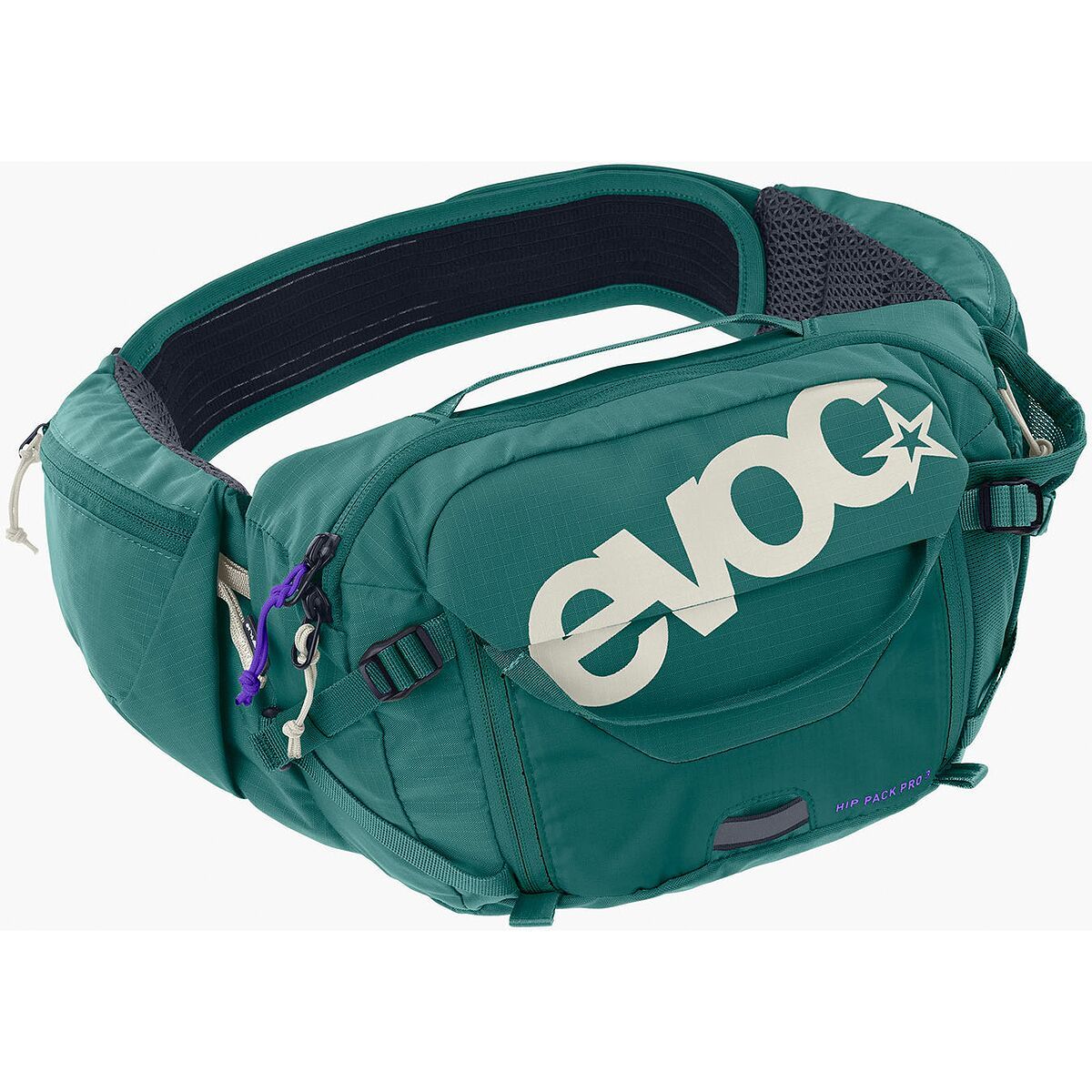 Image of Evoc Hip Pack Pro 3 + 1.5L Bladder Bottle Green, One Size