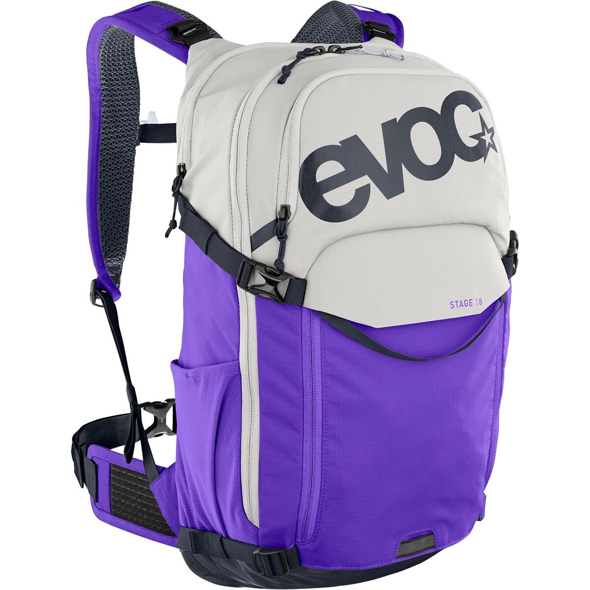 Image of Evoc Stage Technical 18L Backpack Sand/Violet, No Bladder