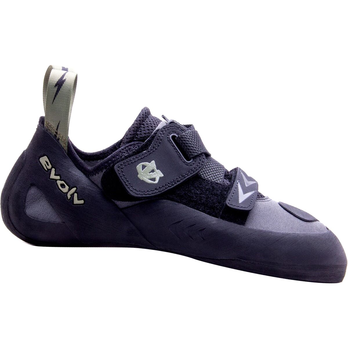 Image of Evolv Kronos Climbing Shoe Black/Olive, Mens 12.0/Womens 13.0