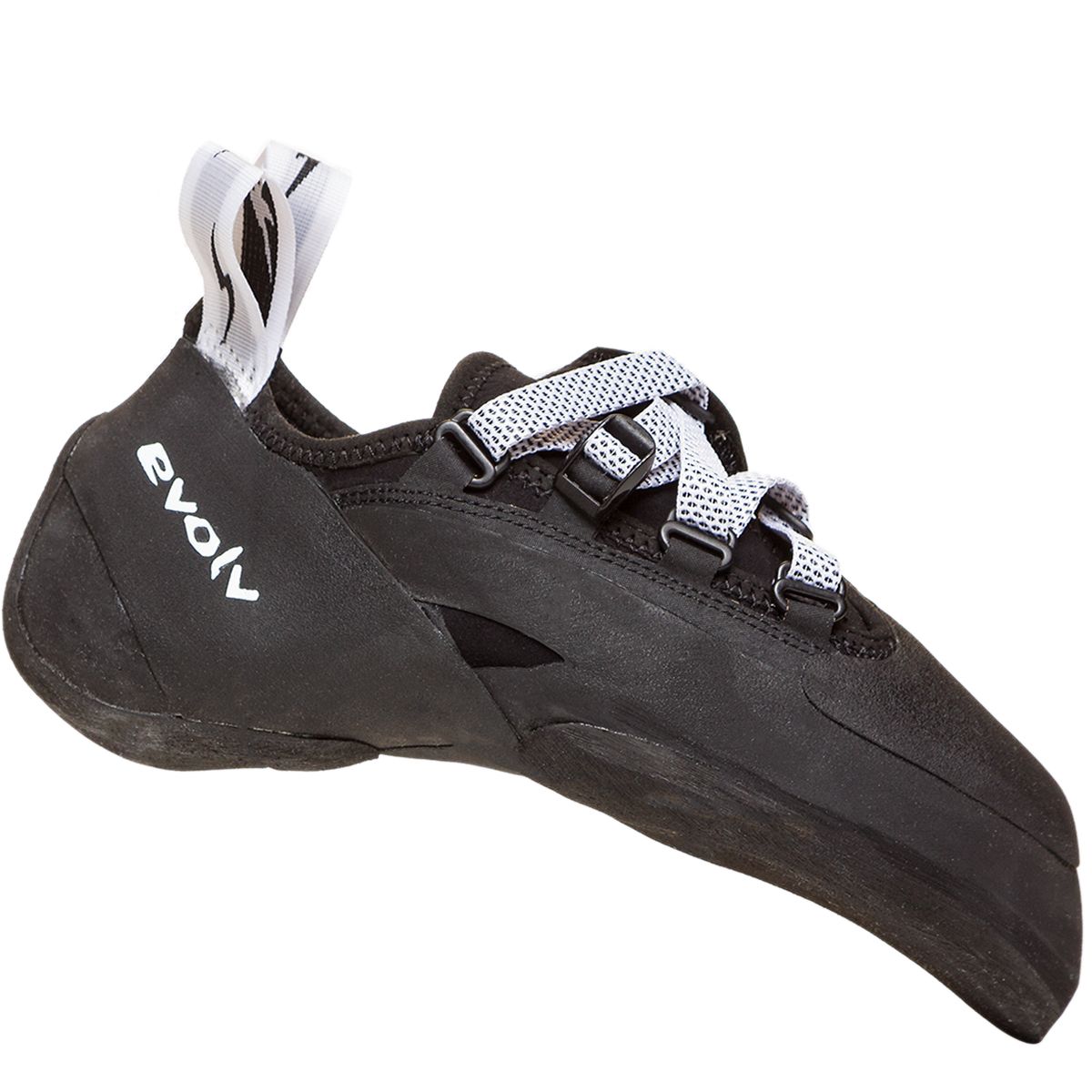 Image of Evolv Phantom Climbing Shoe Black/White, Mens 12.5/Womens 13.5