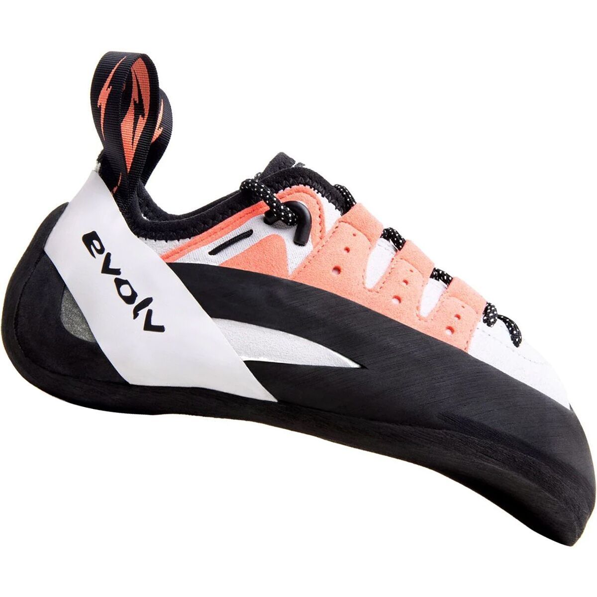 Evolv Geshido Lace Climbing Shoe - Women's White/Coral/Black, 10.0