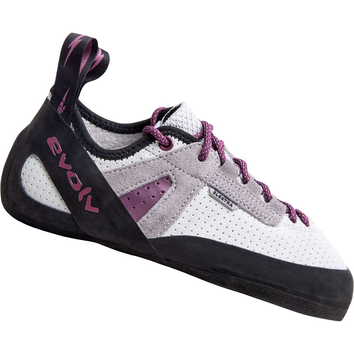 Image of Evolv Elektra Lace Climbing Shoe Silk White / Grape, 7.0