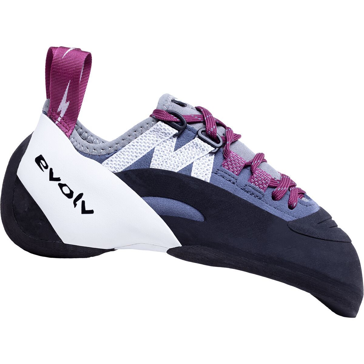 Image of Evolv Shaman Lace LV Climbing Shoe Beet Red/Slate, Mens 5.5/Womens 6.5