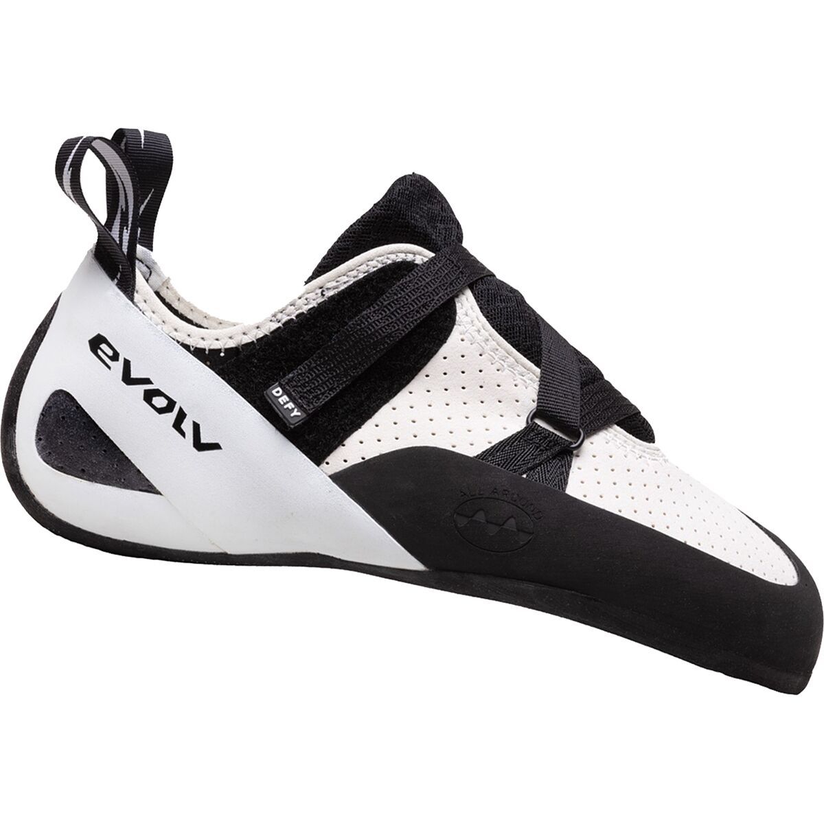 Evolv Defy Climbing Shoe Gray/Black, Mens 15.0/Womens 16.0