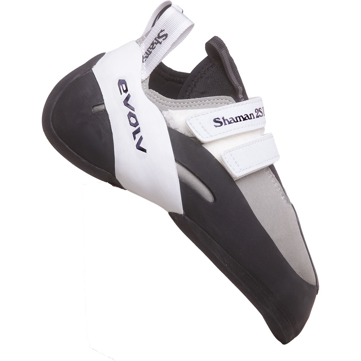Image of Evolv Shamam 2S LV Climbing Shoe Deb Gray/White, Mens 9.0/Womens 10.0