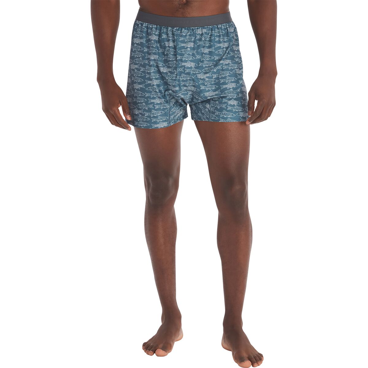 Image of ExOfficio Give-N-Go 2.0 Boxer - Men's Steel Blue Fish, S