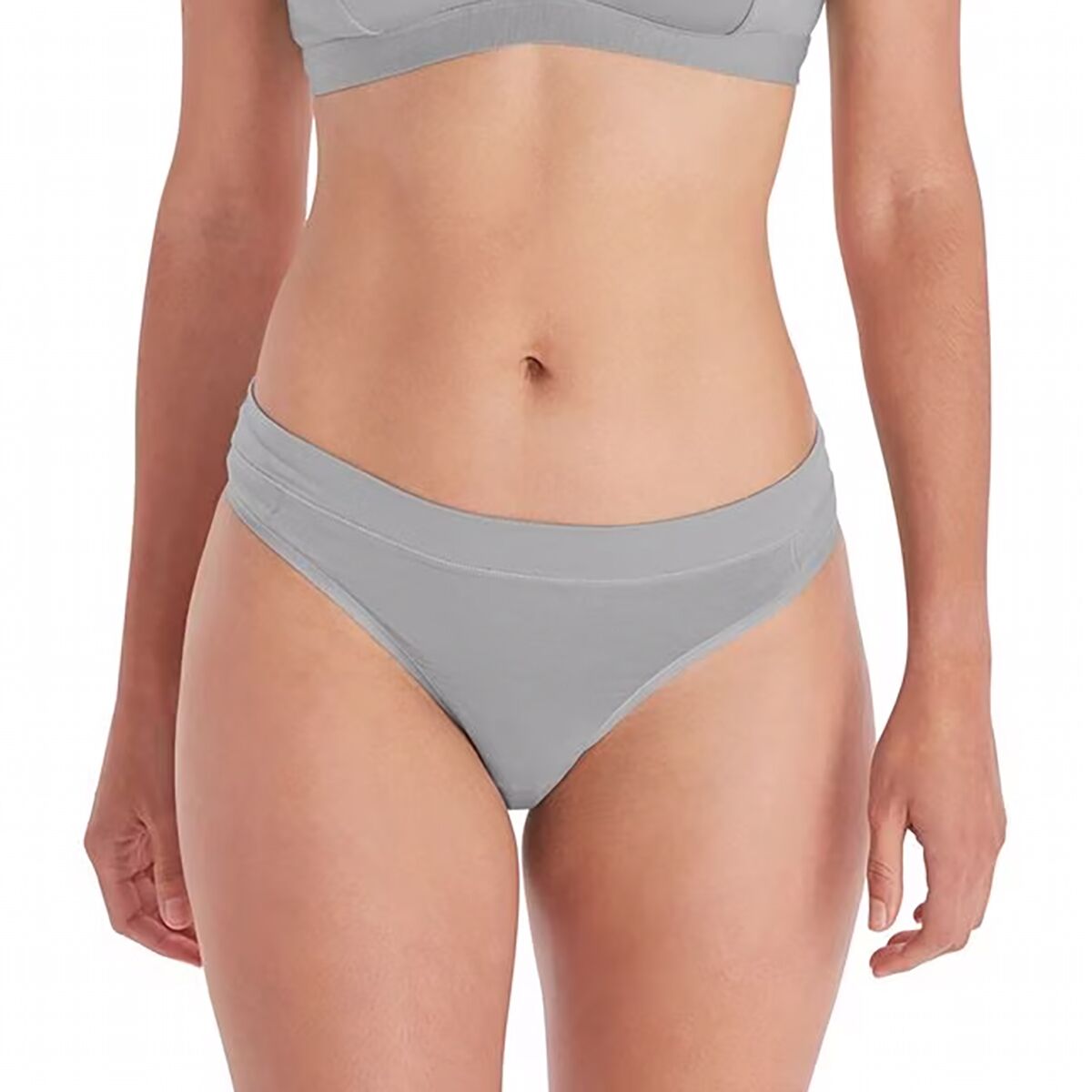 Image of ExOfficio Everyday Thong Underwear - Women's Grey Heather, L