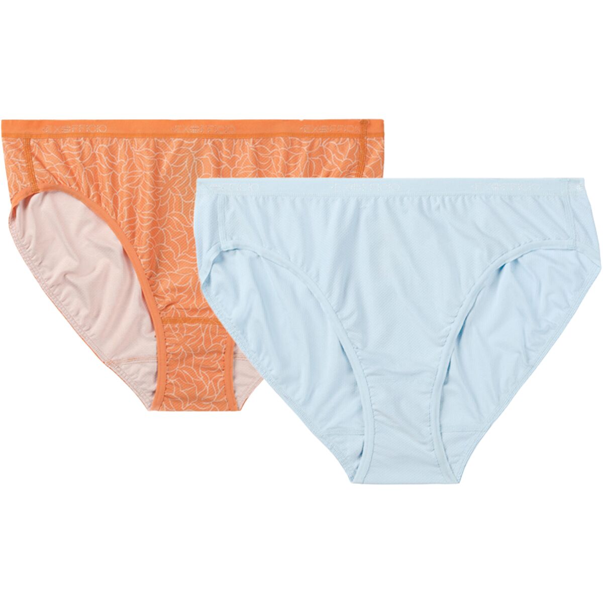 Image of ExOfficio Give-N-Go 2.0 Bikini Brief - 2-Pack - Women's Bellini Mosaic/Glacier Blue, S
