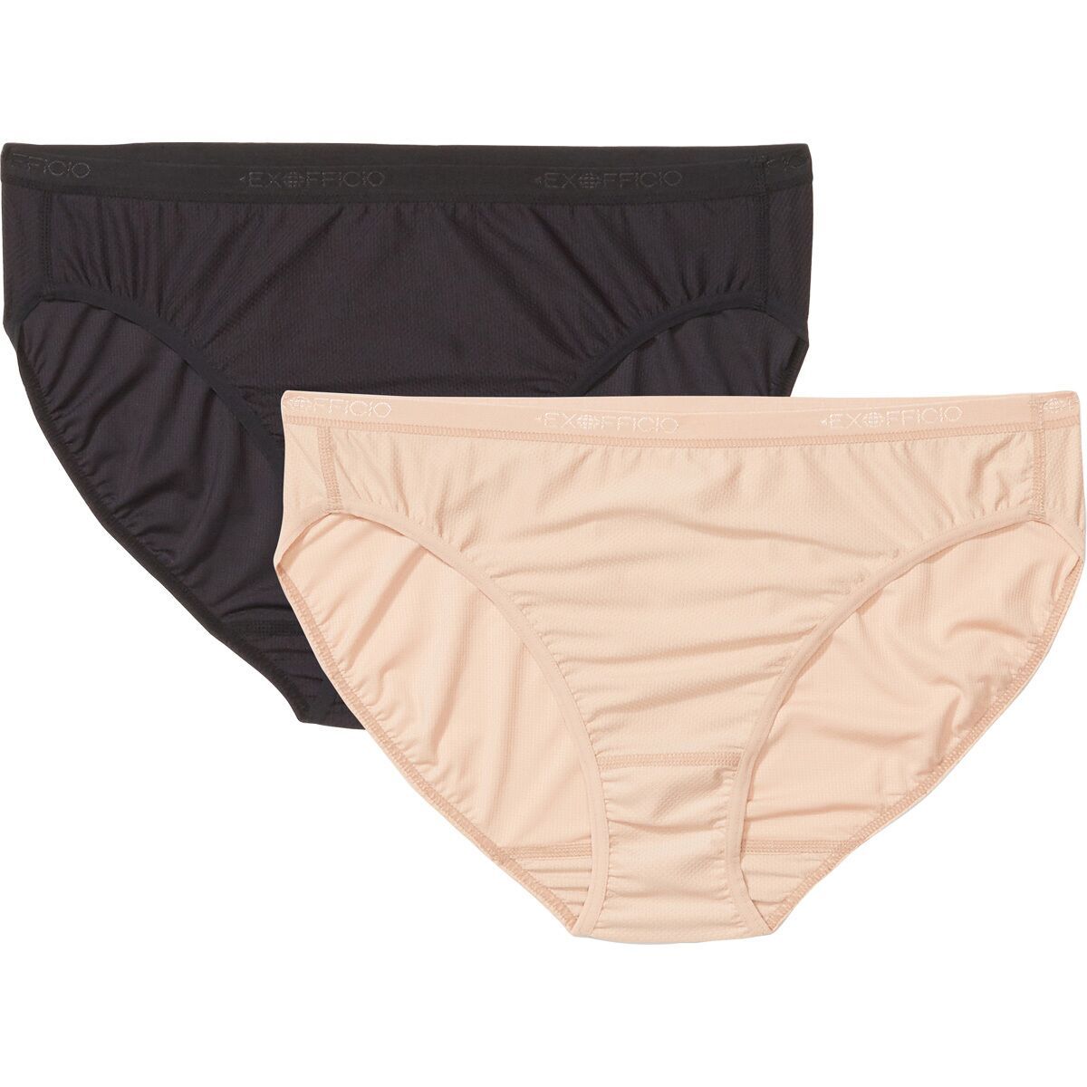 Image of ExOfficio Give-N-Go 2.0 Bikini Brief - 2-Pack - Women's Black/Buff, M