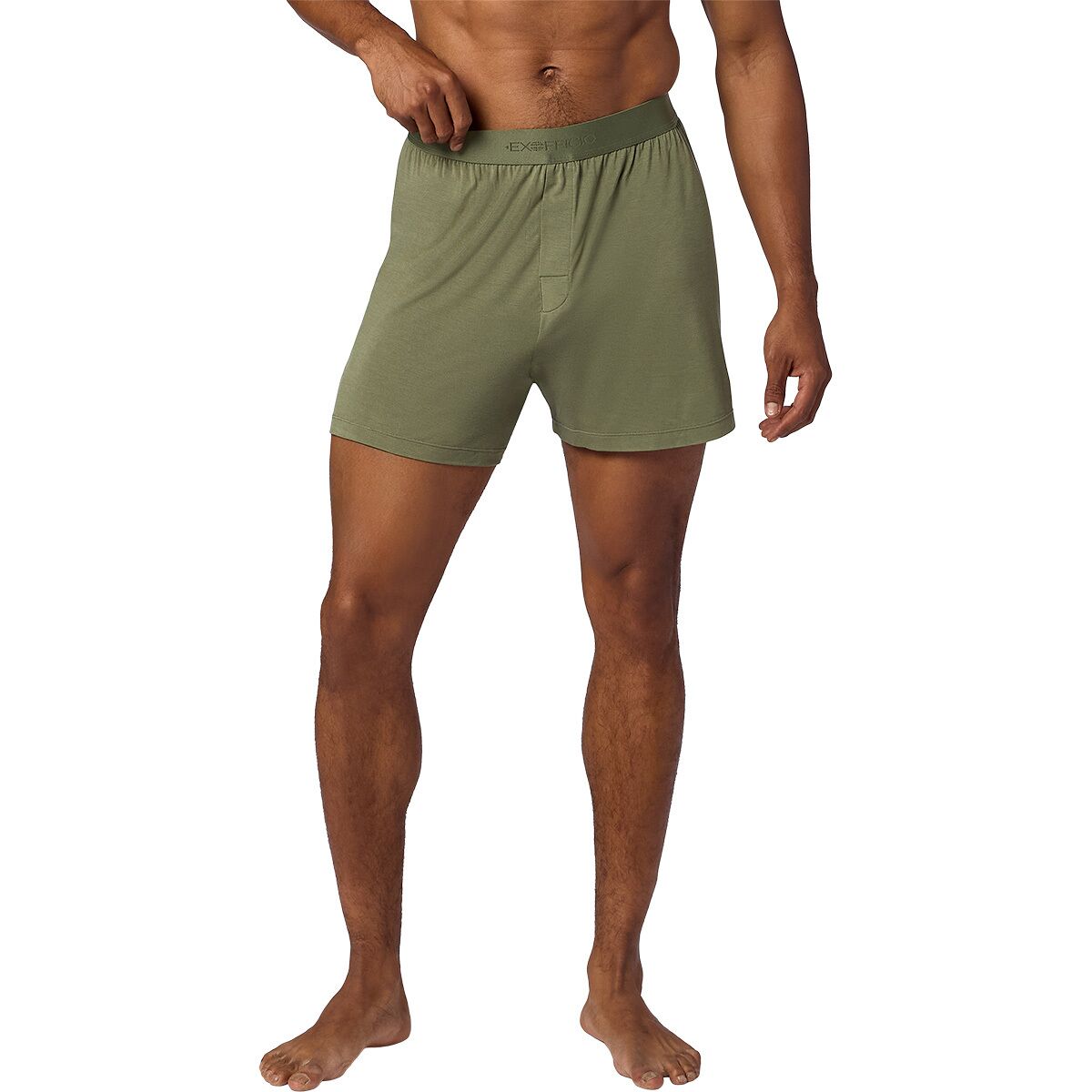 Image of ExOfficio Everyday Boxer - Men's Olive Grove, M