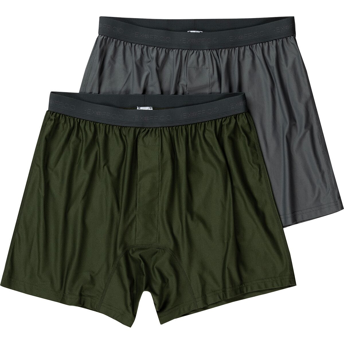 Image of ExOfficio Give-N-Go 2.0 Boxer - 2-Pack - Men's Steel Onyx/Nori, L