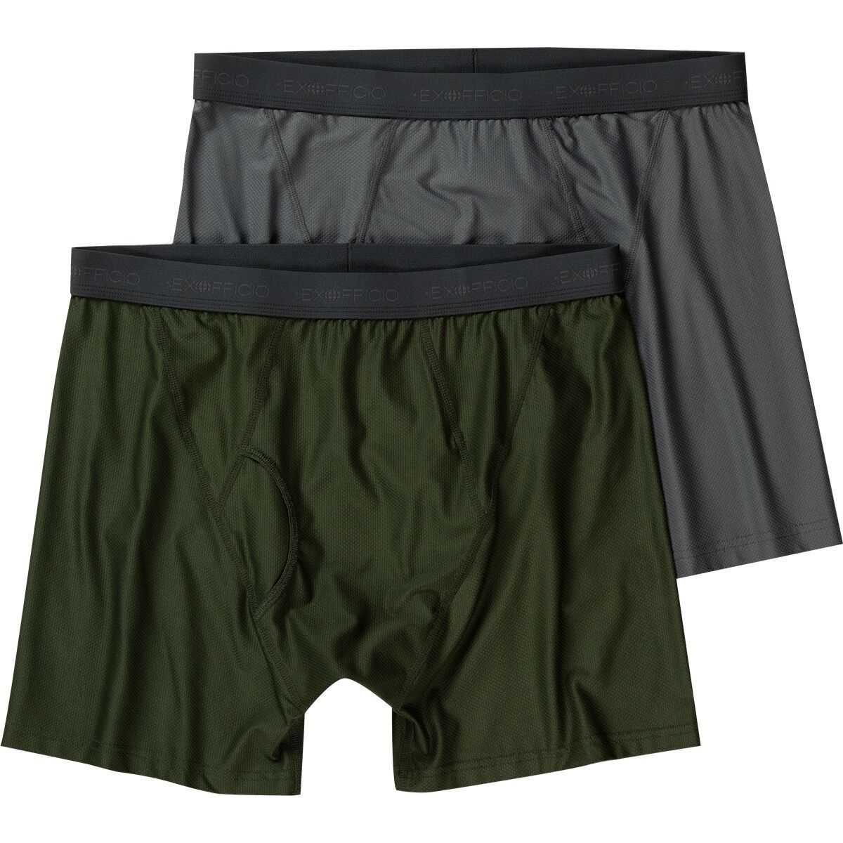 Image of ExOfficio Give-N-Go 2.0 Boxer Brief - 2-Pack - Men's Steel Onyx/Nori, S