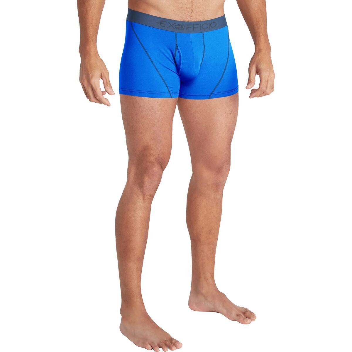 Image of ExOfficio Give-N-Go Sport 2.0 3in Boxer Brief - Men's Lagoon/Steel Blue, XL