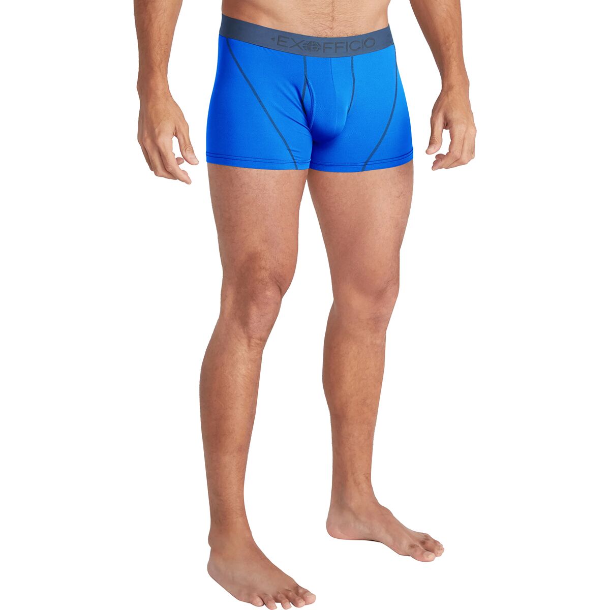 Image of ExOfficio Give-N-Go Sport 2.0 3in Boxer Brief - Men's Lagoon/Steel Blue, XXL