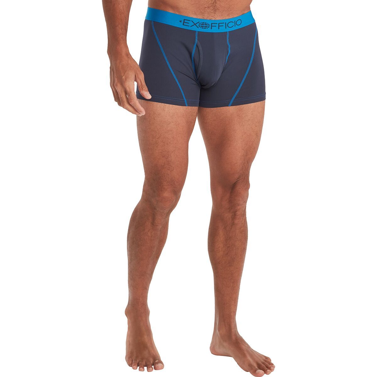 Image of ExOfficio Give-N-Go Sport 2.0 3in Boxer Brief - Men's Navy/Skydiver, XL