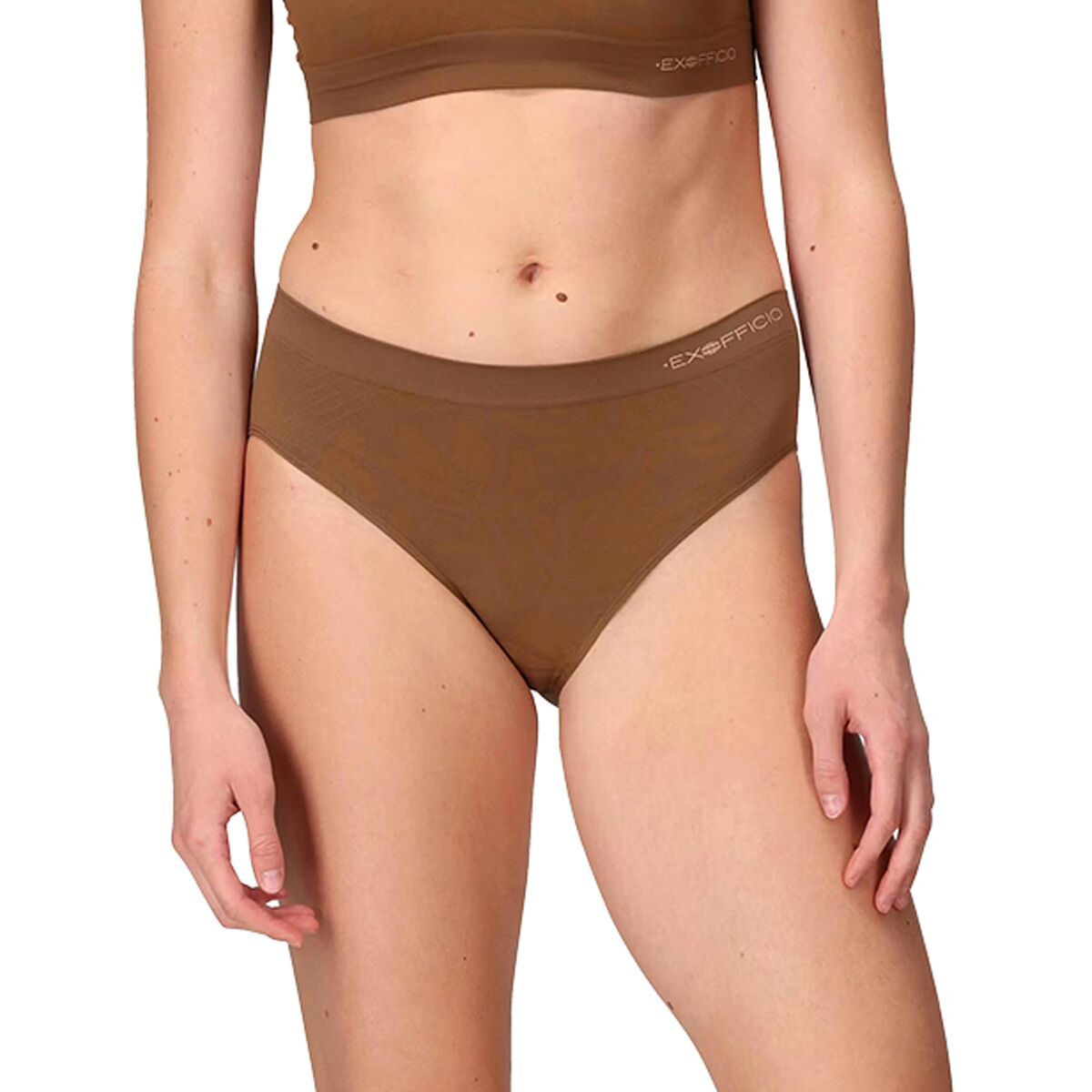 Image of ExOfficio SeamFree Full Cut Brief - Women's Cacao, L