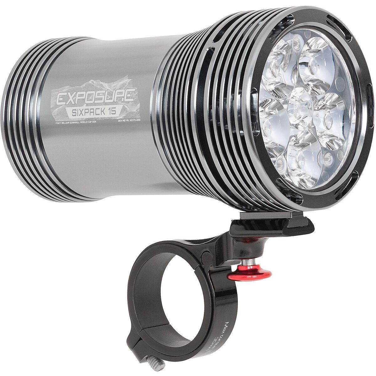 Image of Exposure Six Pack 15 Headlight Gunmetal Black, One Size