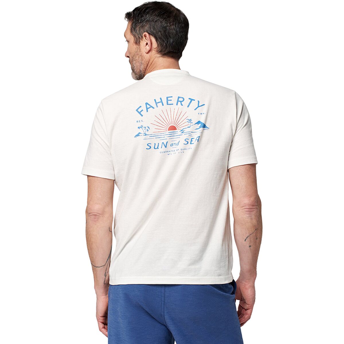Faherty Graphic Sun And Sea T-Shirt - Men's