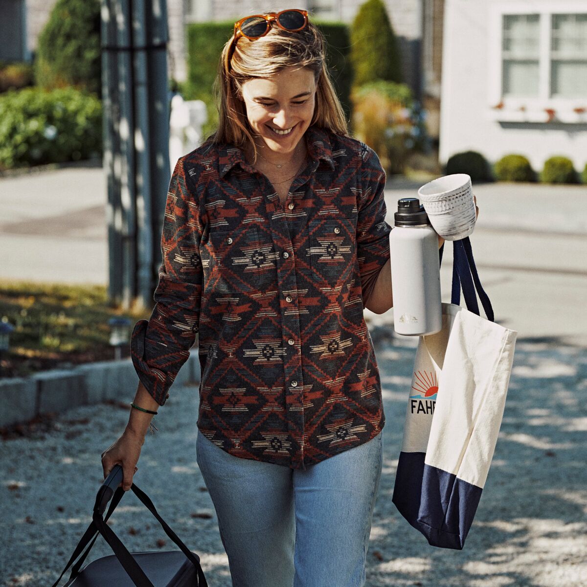 Faherty Legend Plaid Sweater Shirt - Women's - Clothing