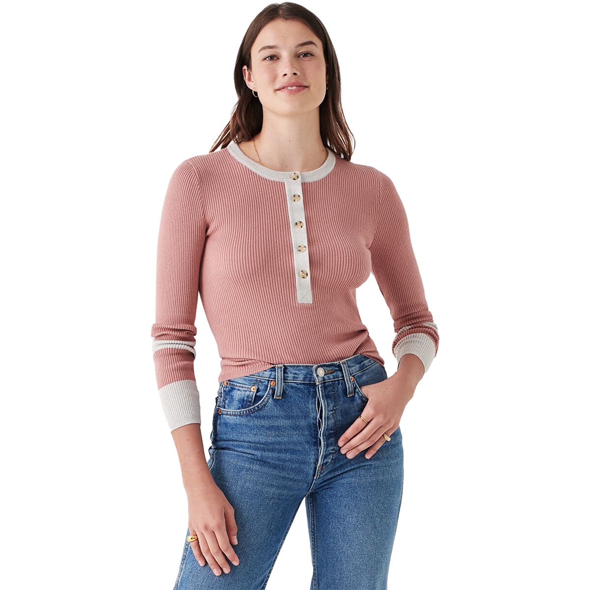 Faherty Mikki Henley Top - Women's - Clothing