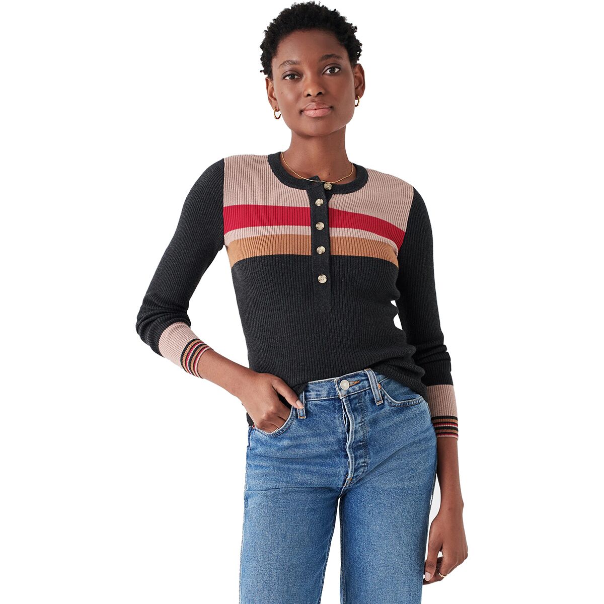 Faherty Mikki Henley Top - Women's - Clothing