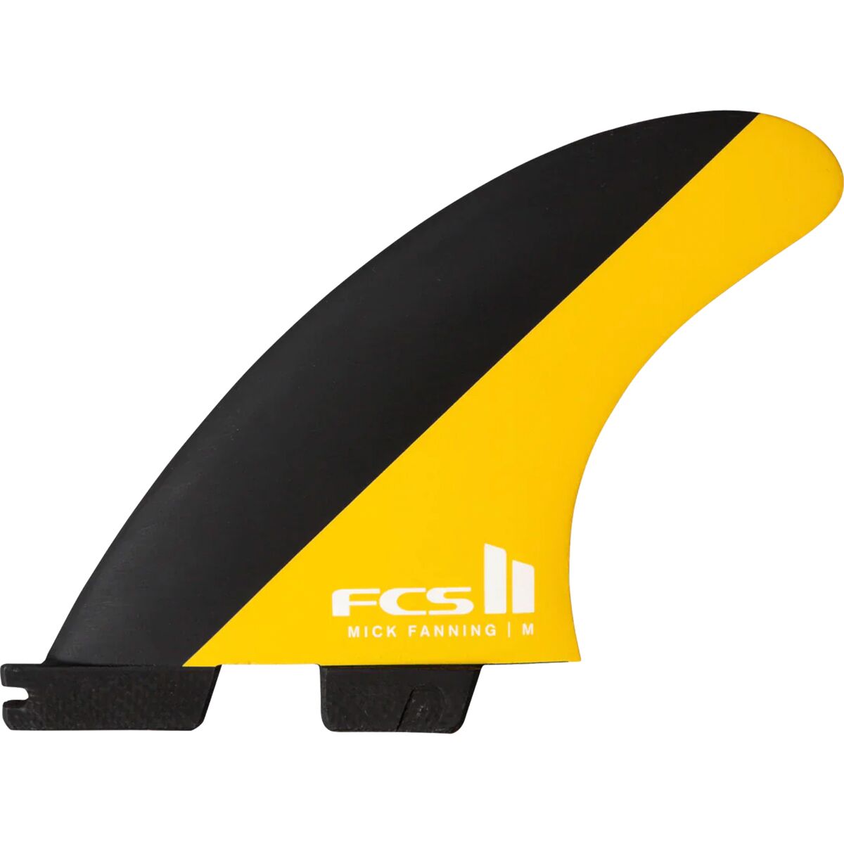 Image of FCS Mick Fanning Performance Core Tri Surfboard Fins Black/Mango, L