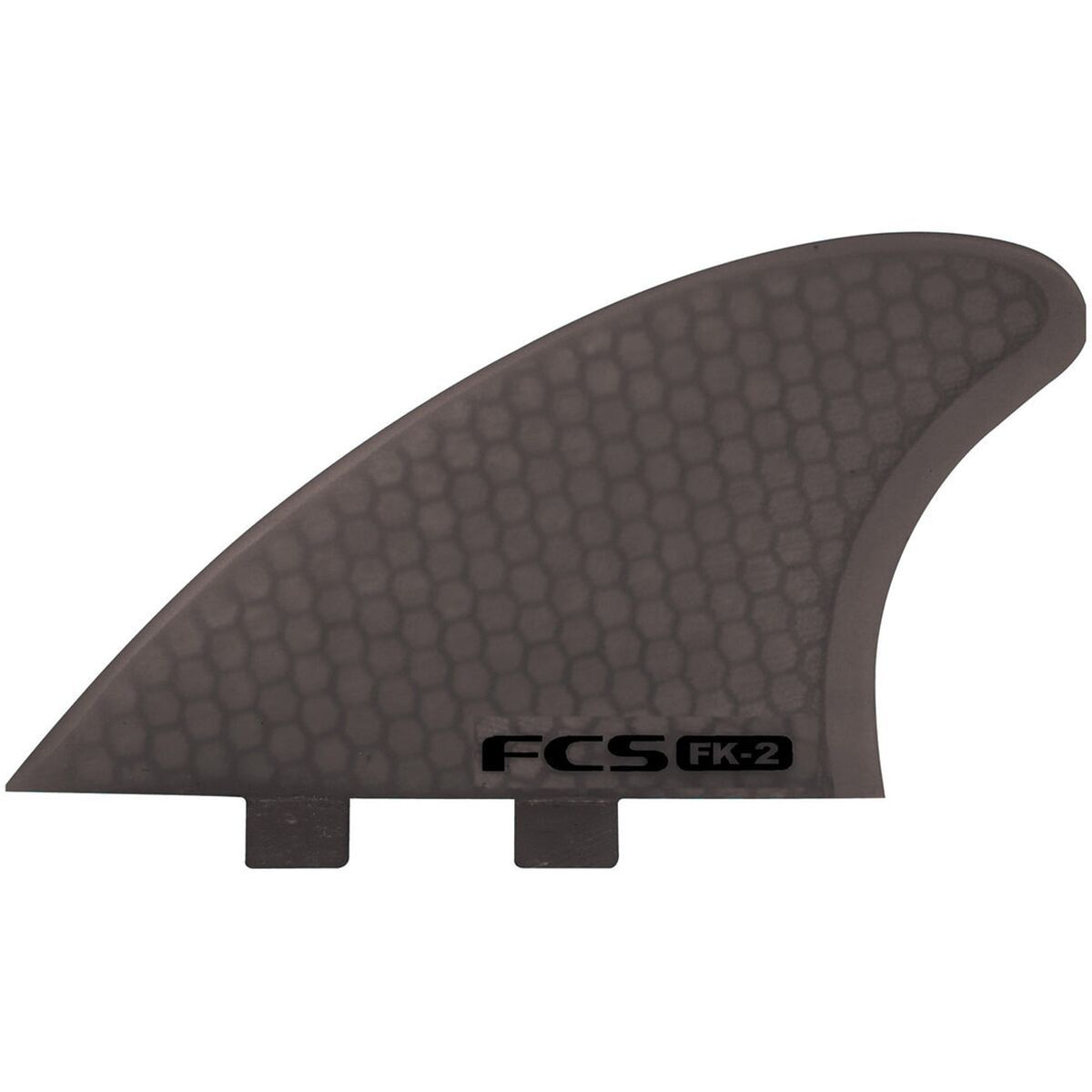 FCS FK-2 PC Fish Keel Twin Fins Smoke, One Size