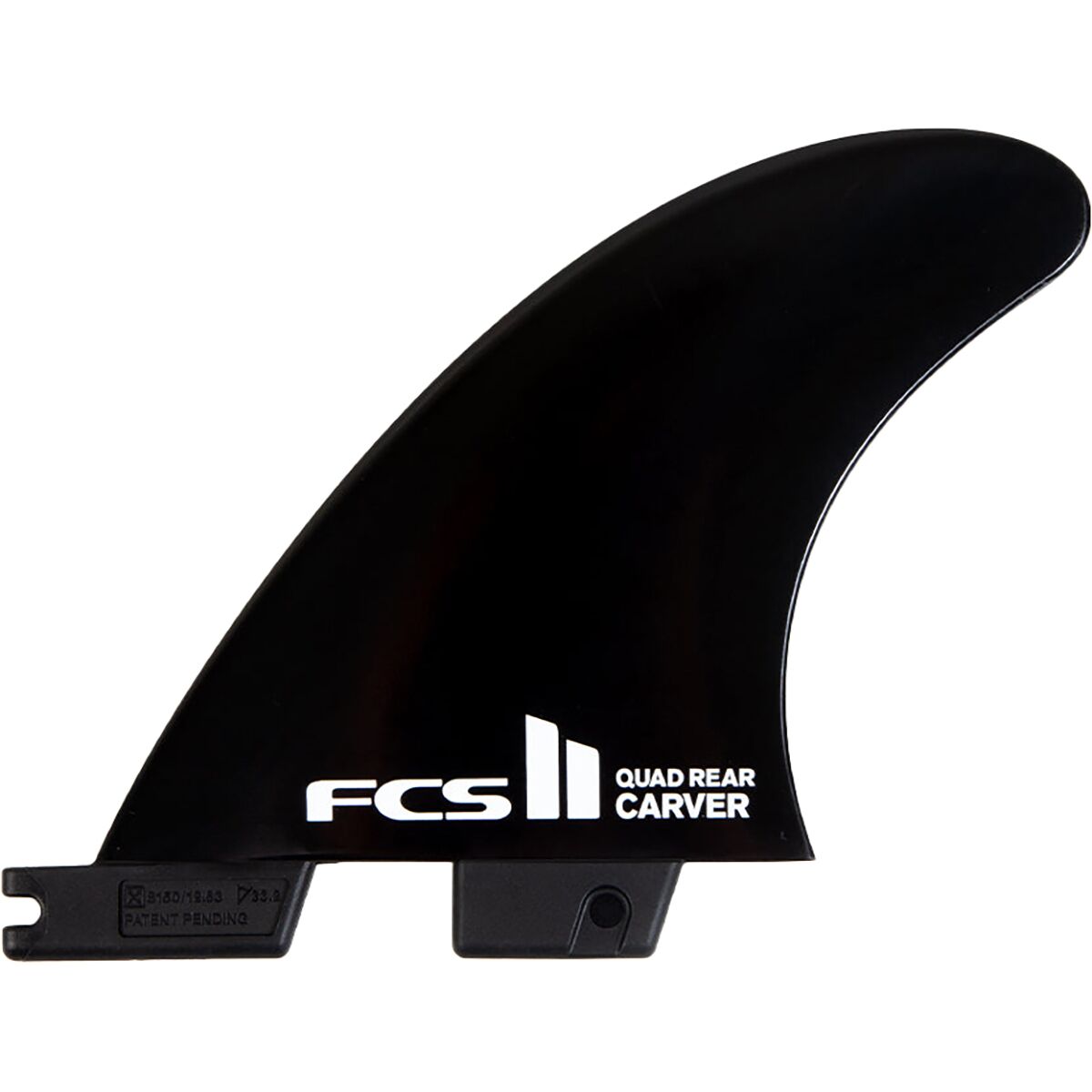 FCS II Carver Black Medium Quad Rear Retail Fin