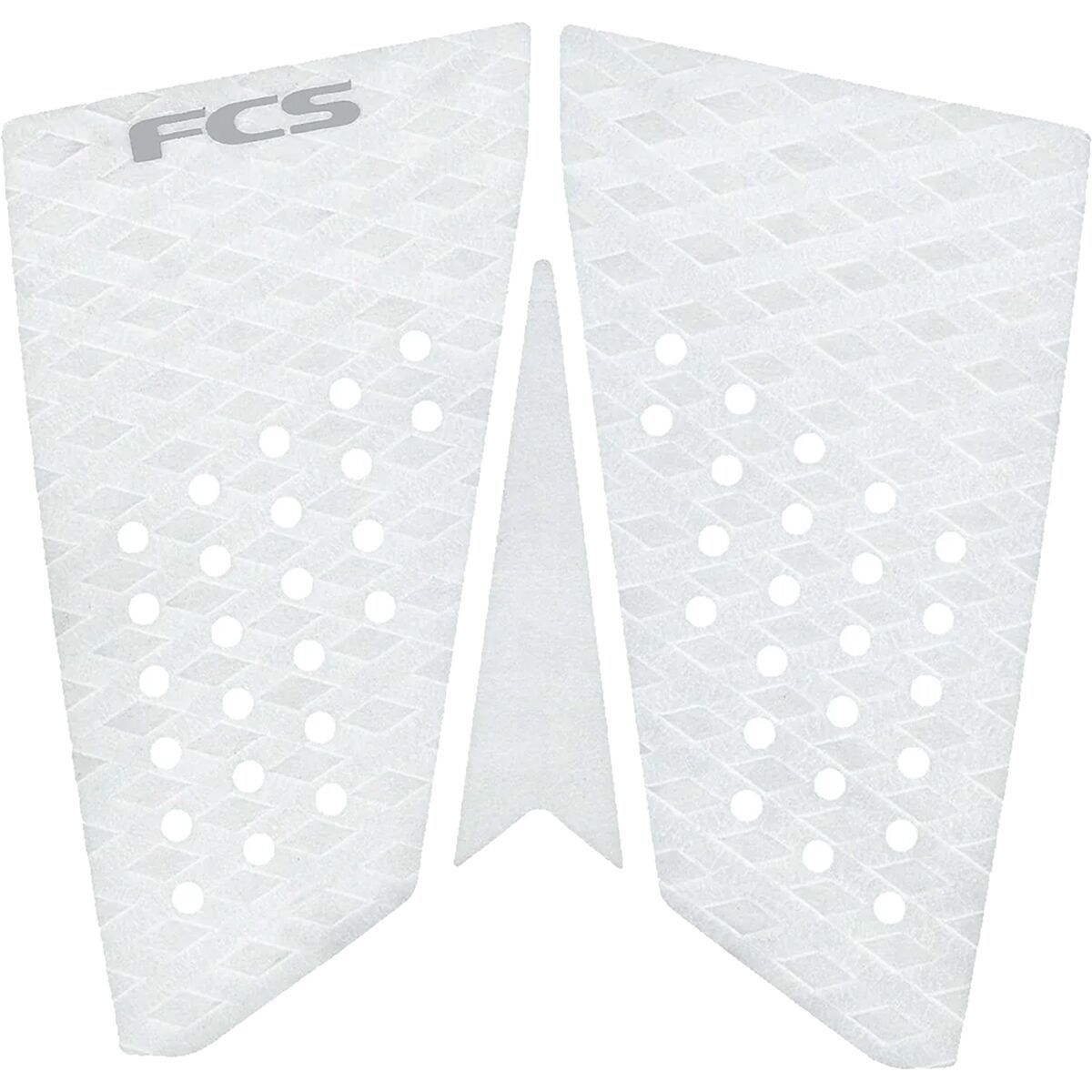 FCS T-3 Fish ECO Fin White/Cool Grey, One Size