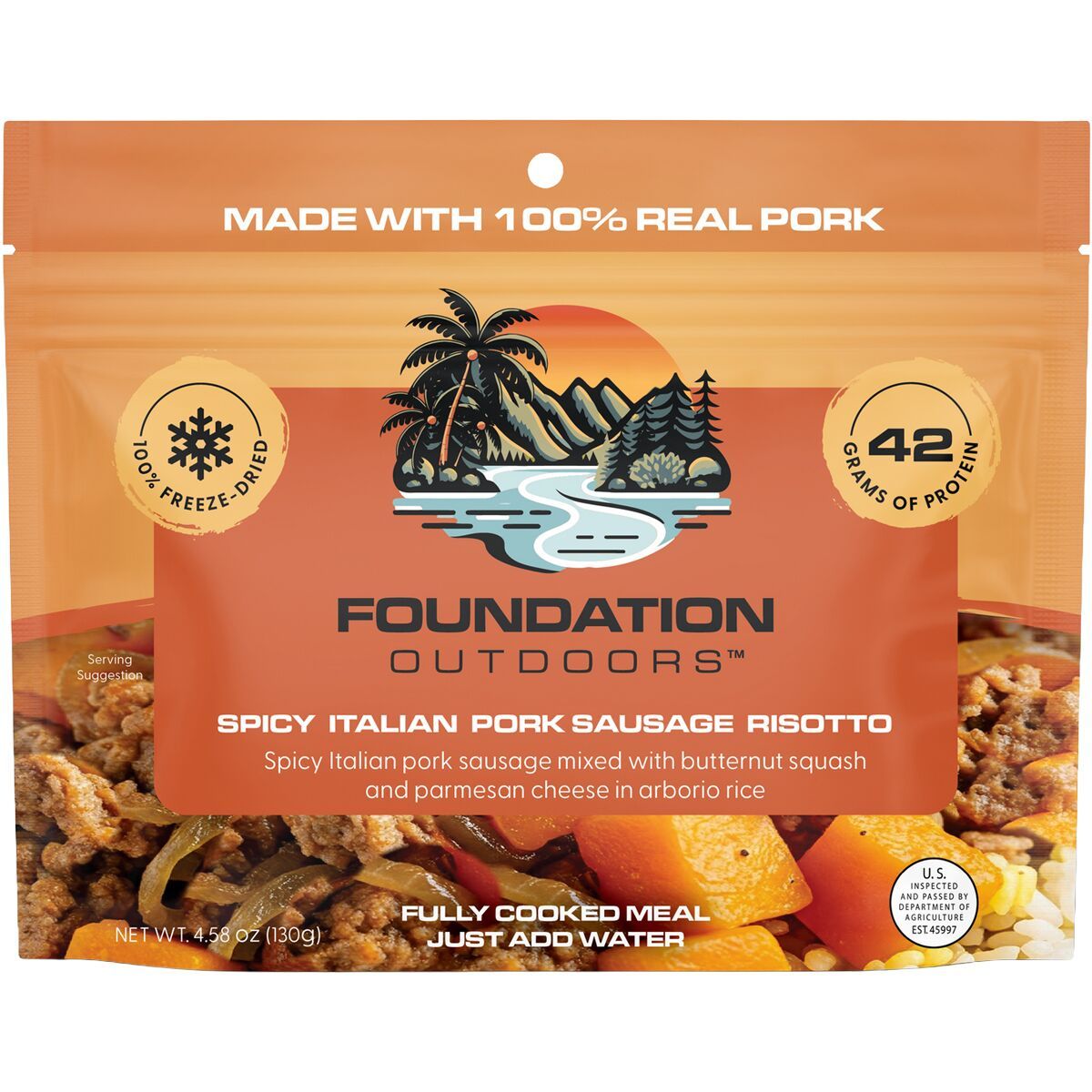 Foundation Outdoors Foundation Outdoors Seasoned Pork Sausage Over Herb Rice One Color, One Size