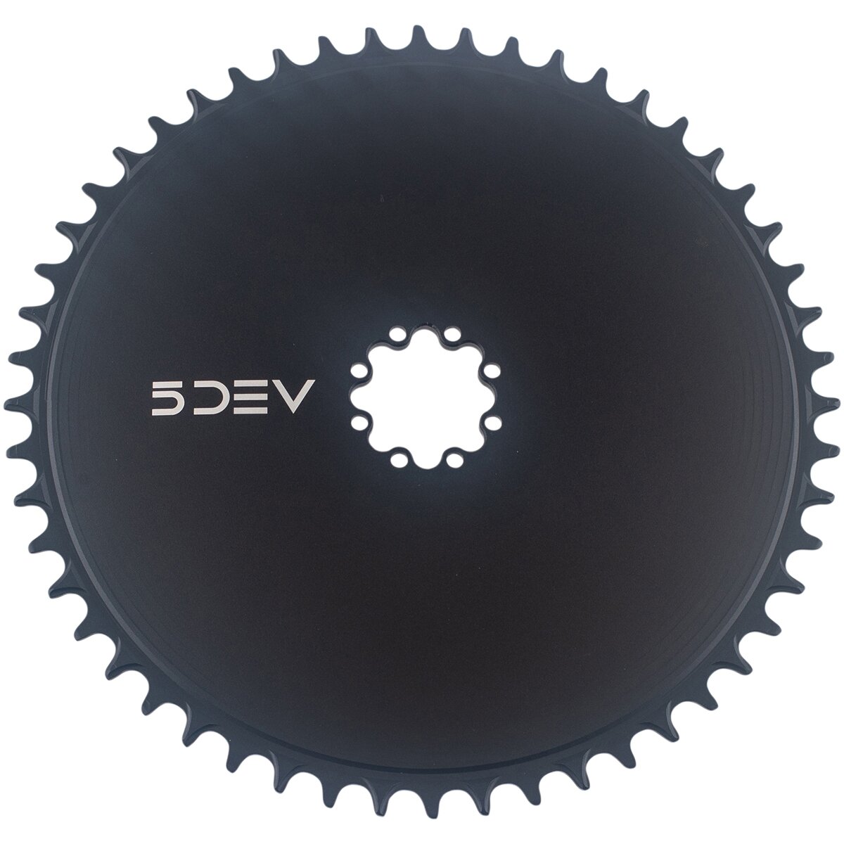 Image of 5DEV Aluminum Aero Road Chainring Black, 8-Bolt Sram, 42t