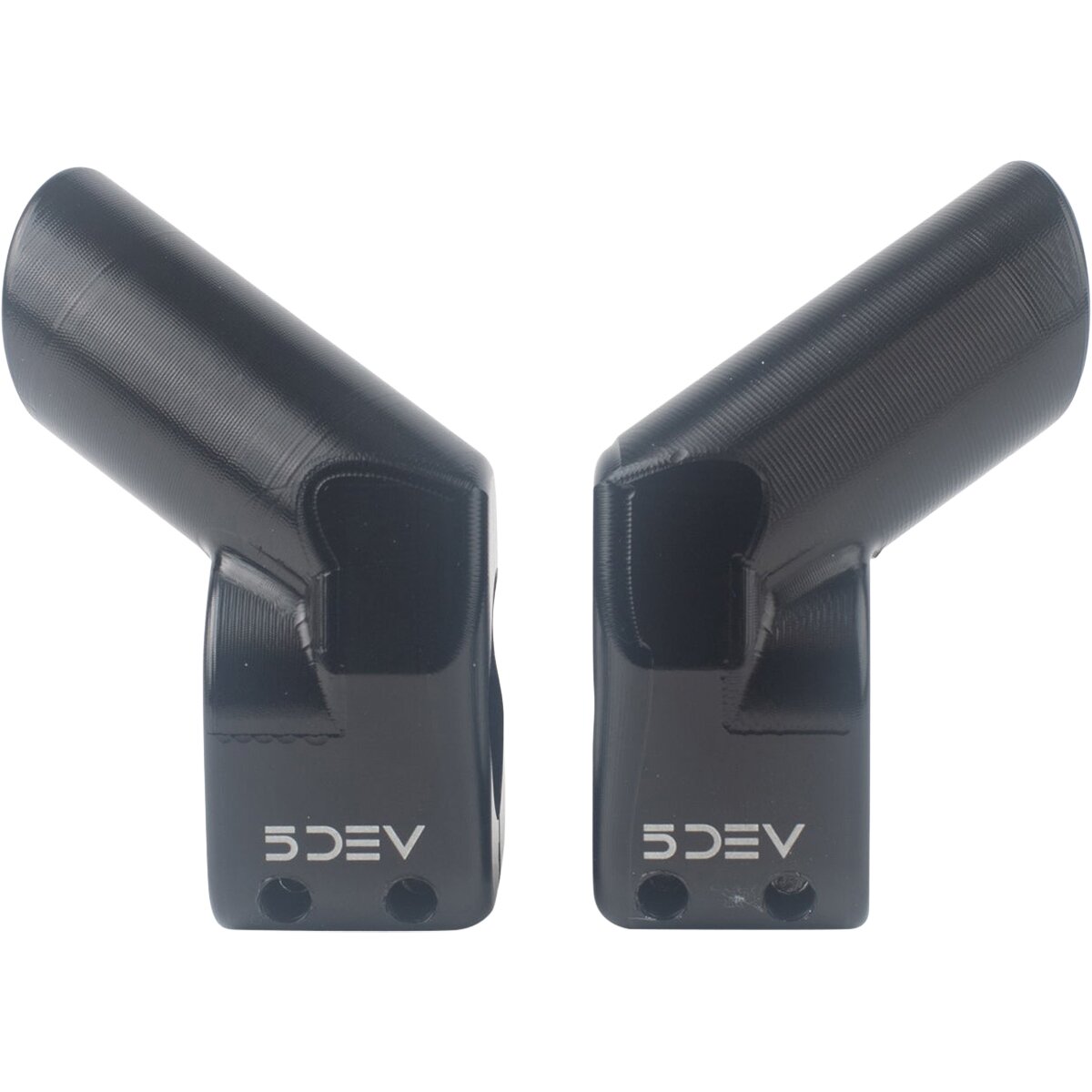 Image of 5DEV Shredville Flatbar XC Hood Mounts Black, 22.2mm Bar Diameter